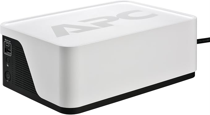 APC Back-UPS 700VA / 420W UPS Battery Backup Surge Protector, 6 Outlets, Type C Charger, BE700G3 Uninterruptible Power Supply for Home Office & Wi-Fi