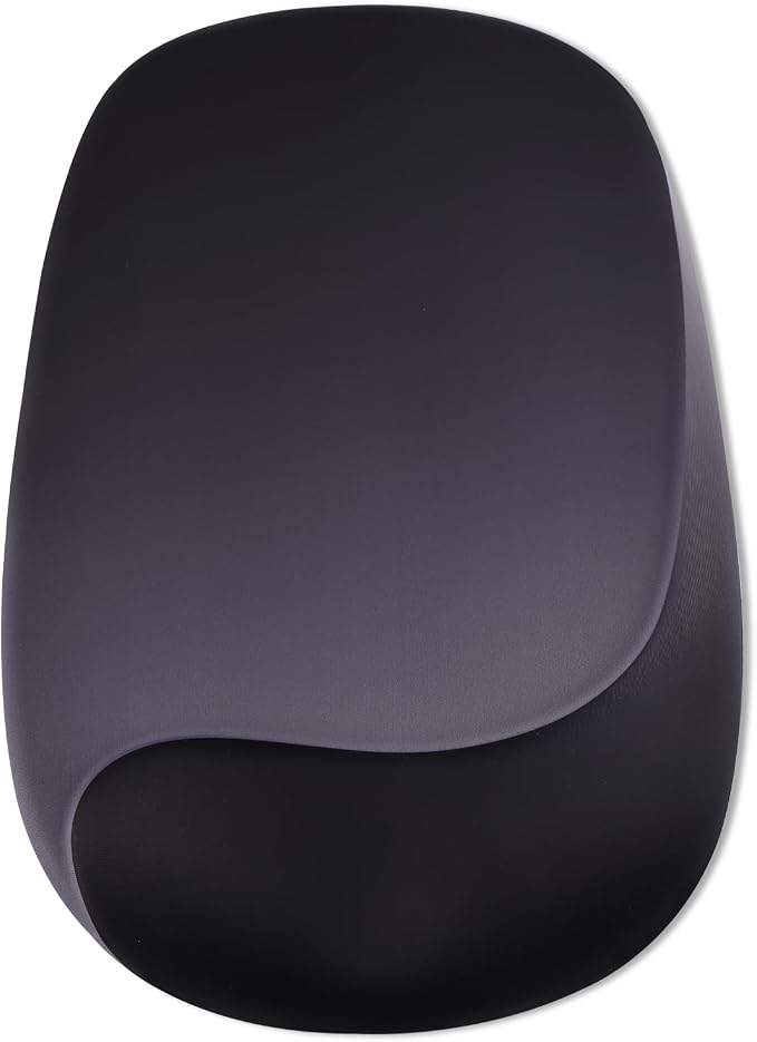 Mouse Pad with Wrist Rest Support, Ergonomic Mousepad with Comfortable Gel Cushion, Gaming Mouse Pad with Non-Slip PU Base, Relieve Pain Relief, for Home Office Computer Laptop, Black