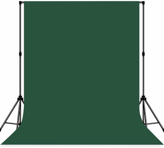 Photo Backdrop Deep Green Background Fabric Professional Photography Solution 8x10ft Seamless Design Eliminate Wrinkles Natural Theme Photography and Flower Background
