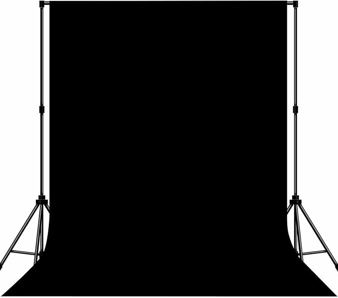 Photo Backdrop Black Background Cloth Professional Photography 8x10ft Seamless Design Eliminates Wrinkle Portrait Photography Wedding Dark Theme Decorations
