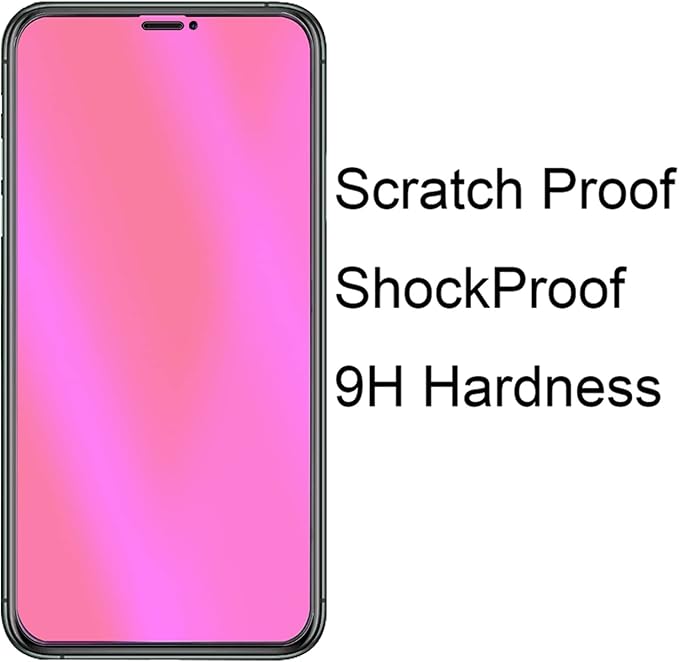 2 Pack Anti-Blue Privacy Tempered Glass Suit for iPhone 11 Pro Max/iPhone XS Max Mirror Anti-Spy Screen Protector Anti-Peeping Film Electroplated Gradient Colorful