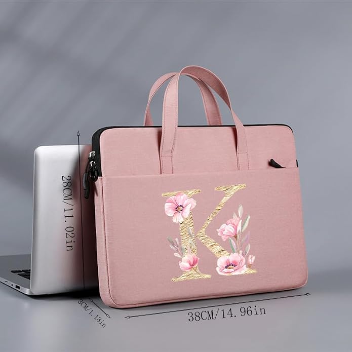 Computer Bag For Men & Women, With Initial Laptop Bag,14/15inches Messenger bag For Office、Business、Travel、School