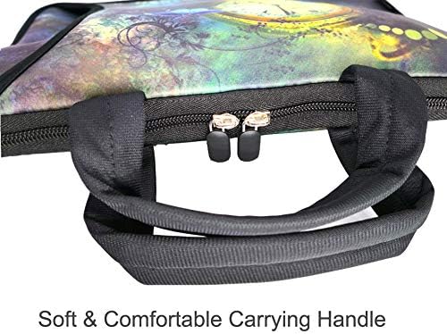 RICHEN 10 inch Messenger Bag Carrying Case Sleeve with Handle Accessory Pocket Fits 7 to 10-Inch Laptops/Notebook/Kids tablet (7-10.2 inch, Clock & Butterfly)