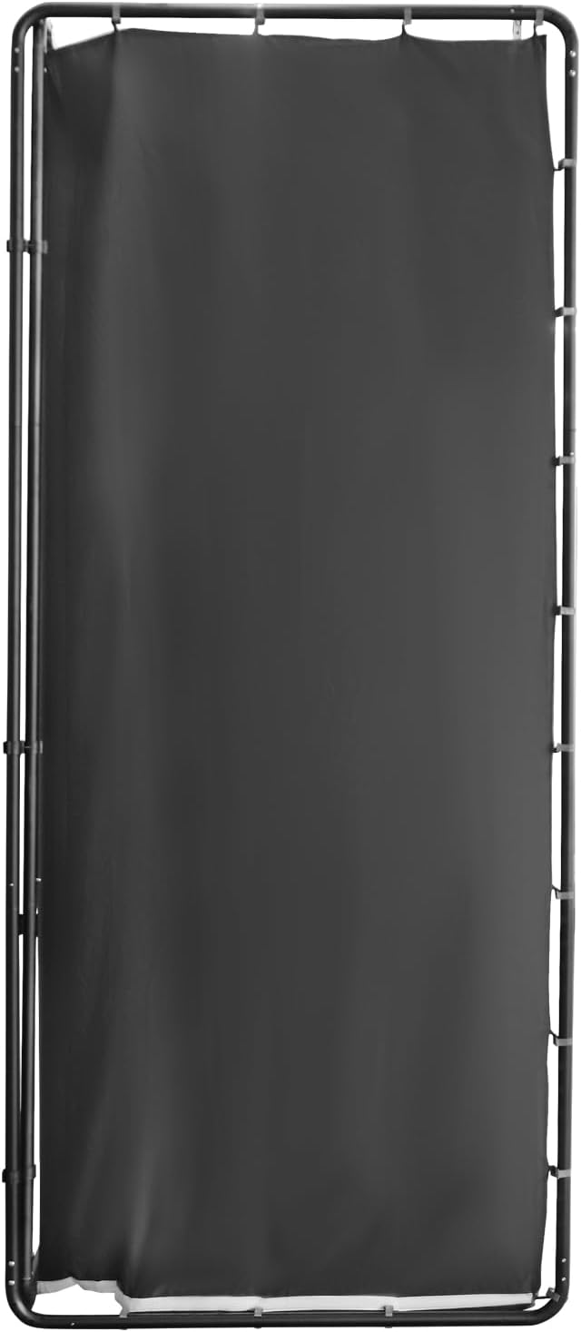 7.87x13.12ft Black Screen with Stand Portable Background for Photography Large Collapsible Photo Backdrop with Carrying Bag for Photo Studio, Video Shooting, Live Streaming