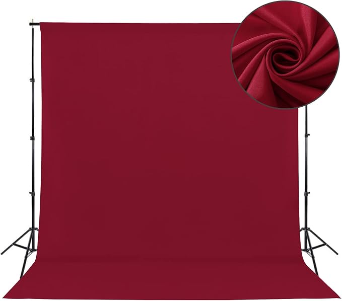 Sugargirl 8FTX10FT Red Screen Backdrop Background for Photography, Polyester Photo Backdrop for Photoshoot, Party, Video and Television (1 Panel)