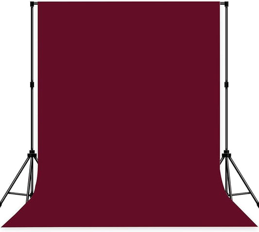 Photo Backdrop Wine Red Background Cloth Professional Photography 10x10ft Seamless Design to Eliminate Wrinkles Wedding Luxury Theme Decoration Art Exhibition Gallery Display