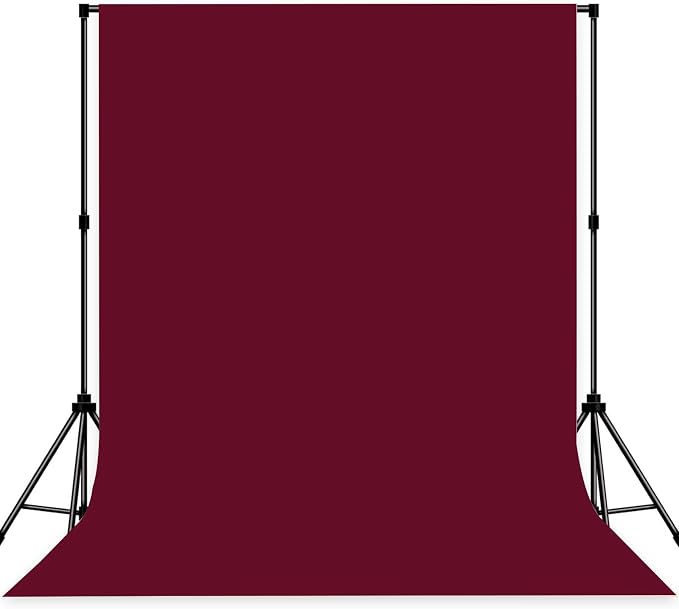 Photo Backdrop Wine Red Background Cloth Professional Photography 5x7ft Seamless Design to Eliminate Wrinkles Wedding Luxury Theme Decoration Art Exhibition Gallery Display