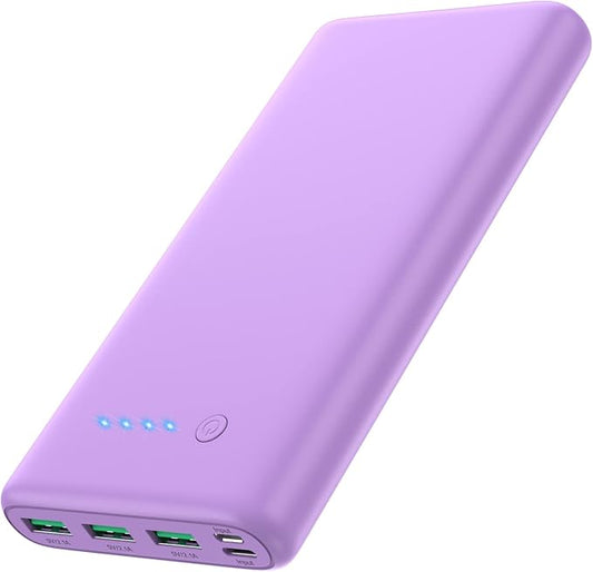 Portable Charger 36800mAh Power Bank,PD Fast Charging USB C External Battery Pack,4 Outputs 2 Inputs Travel Essentials Portable Phone Charger for iPhone 17/16/15/14/13/12,Galaxy S24 Android Phone etc