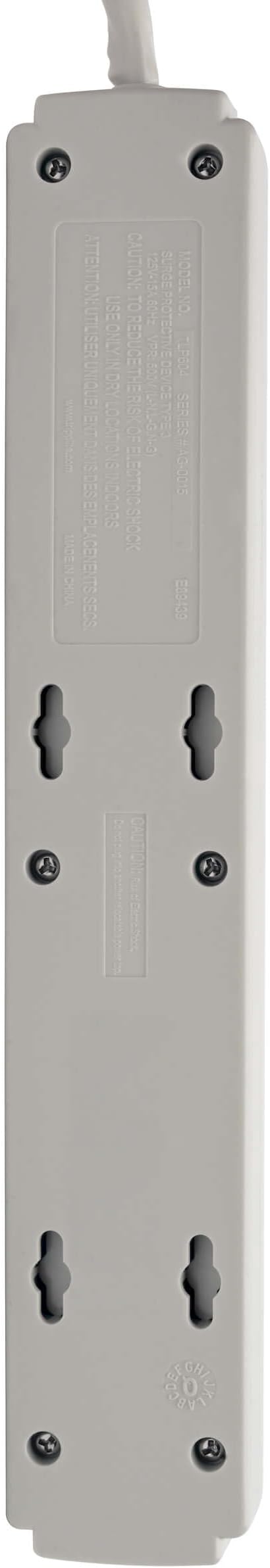 Tripp Lite TLP604 4Ft. 6-Outlet Surge Suppressor