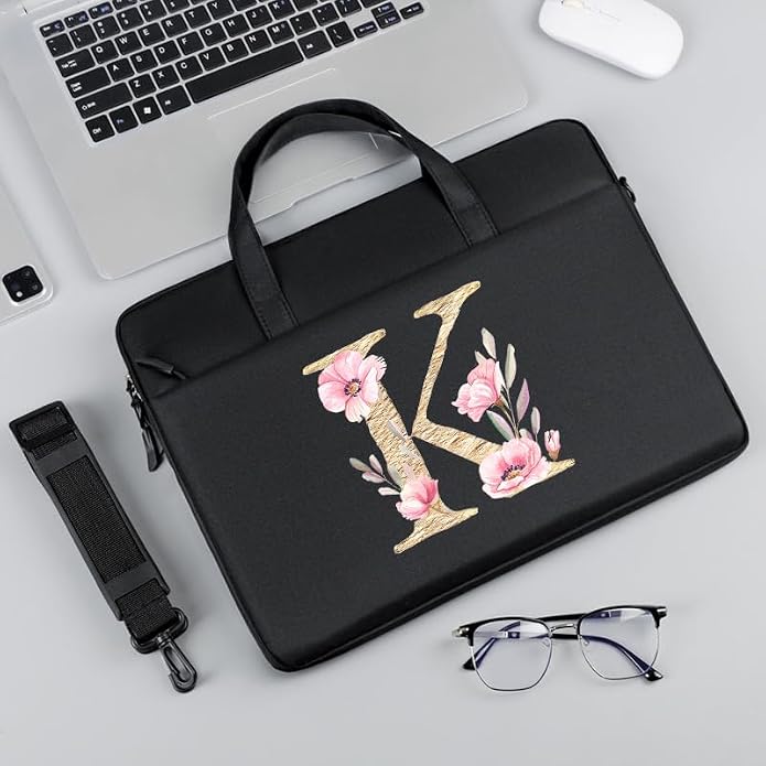 Computer Bag For Men & Women, With Initial Laptop Bag,14/15inches Messenger bag For Office、Business、Travel、School