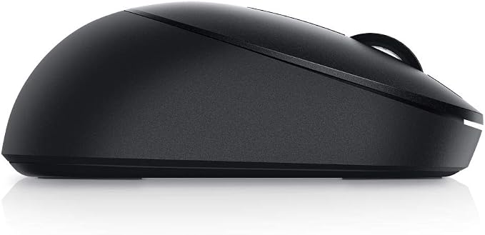 Dell MS5120W Mobile Pro Wireless Mouse – Wireless 2.4GHz, Bluetooth 5.0, Microsoft Swift Pair/Dell Pair (Windows 10 & 11 only), Optical LED Sensor - Gray