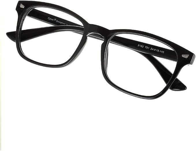 Cyxus Blue Light Glasses Men Women Reduce Eye Strain UV Blocking for Office Work Computer Screen 8082