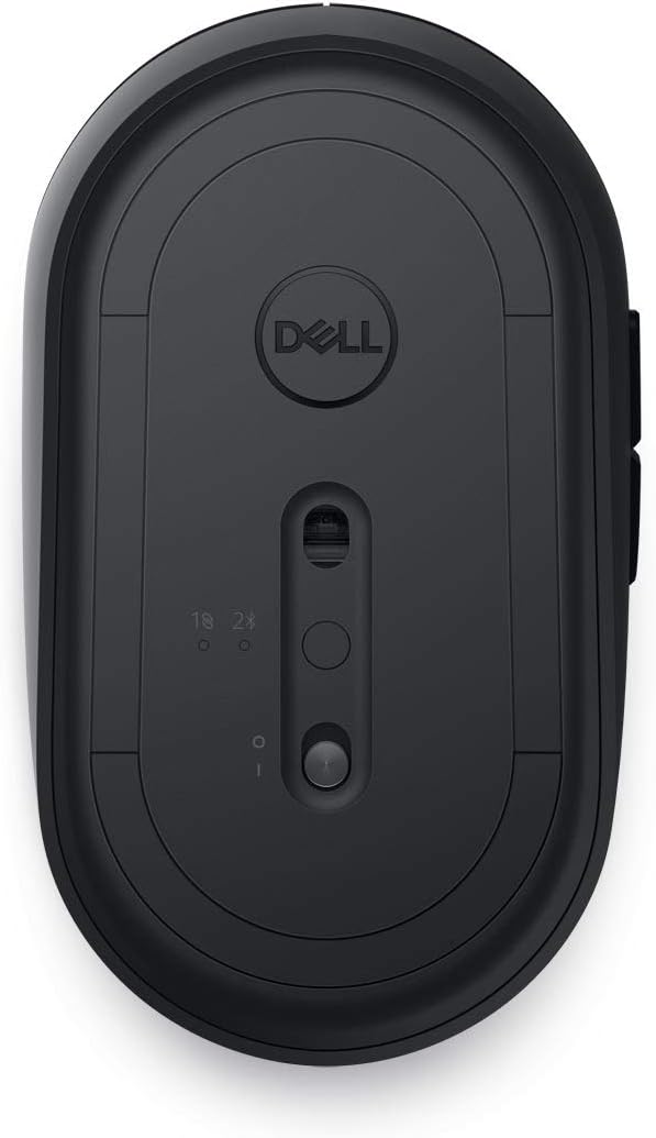 Dell MS5120W Mobile Pro Wireless Mouse – Wireless 2.4GHz, Bluetooth 5.0, Microsoft Swift Pair/Dell Pair (Windows 10 & 11 only), Optical LED Sensor - Gray