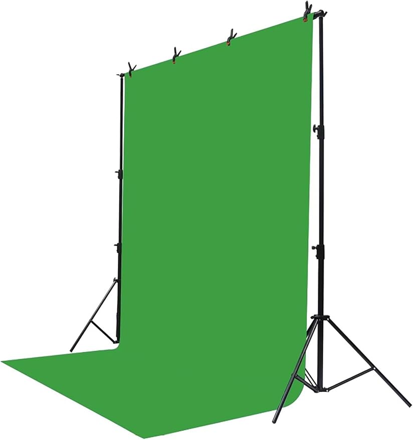 Green Screen Backdrop for Photography, Chromakey Virtual GreenScreen Background Sheet for Zoom Meeting, for Party Decor Video Studio Calls Photo(Green,3x5meters)