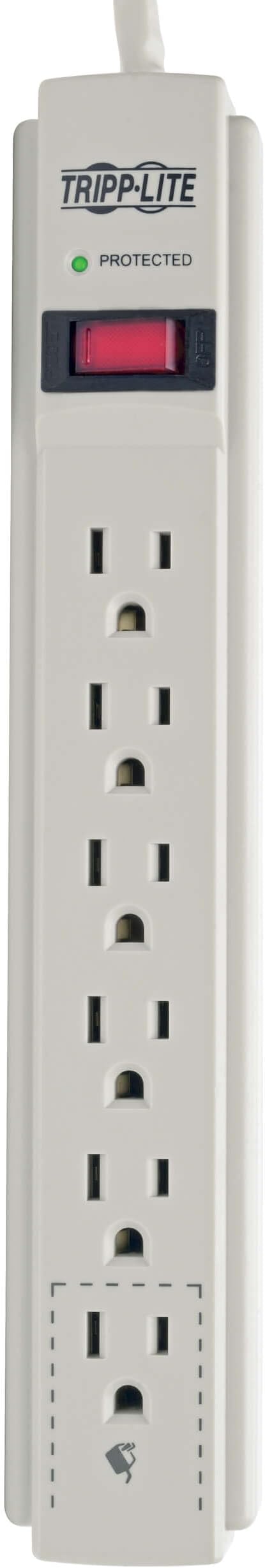 Tripp Lite TLP604 4Ft. 6-Outlet Surge Suppressor