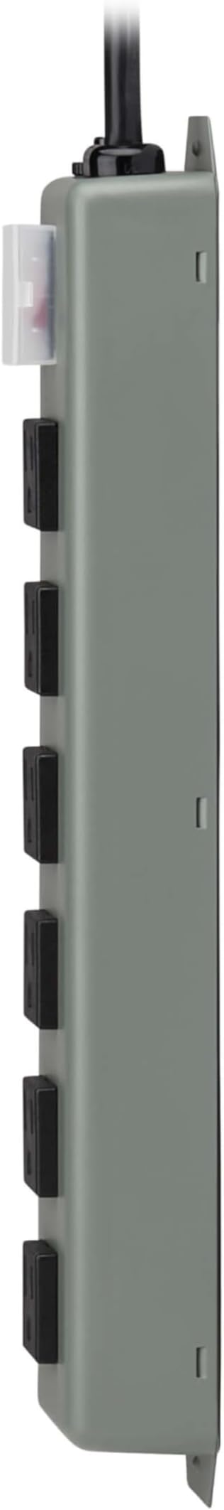 Eaton Tripp Lite Series 6-Outlet Heavy Duty Power Strip, Metal, Mountable (Wall Mount & Under Desk), 6ft Extension Cord, On/Off Switch Cover, Industrial Garage Shop Work Bench Applications (6SP)