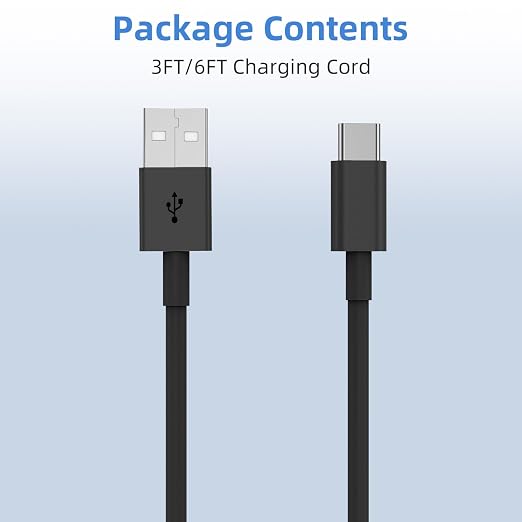 Car Carplay for iPhone 17 16 15 Charger Cord, 2Pack [3FT+6FT] USB A to USB C Charging Cable for Apple 17 Air/16 15 Pro/Pro Max/Plus Type C Cord, for iPad Pro 12.9/11, Air 5th/4th, for Android(Black)