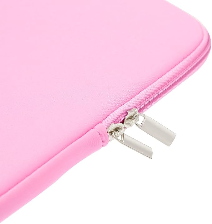 RAINYEAR 16 Inch Laptop Sleeve Protective Soft Case Bag with Accessories Pouch, Specially Compatible with 16" MacBook Pro M1 M2 M3 M4 M5 Pro/Max A3403 A3186 A3428 A3429 (Pink)