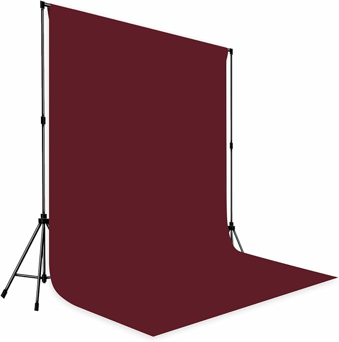 Photo Backdrop Wine Red Background Cloth Professional Photography 6x9ft Seamless Design to Eliminate Wrinkles Wedding Luxury Theme Decoration Art Exhibition Gallery Display