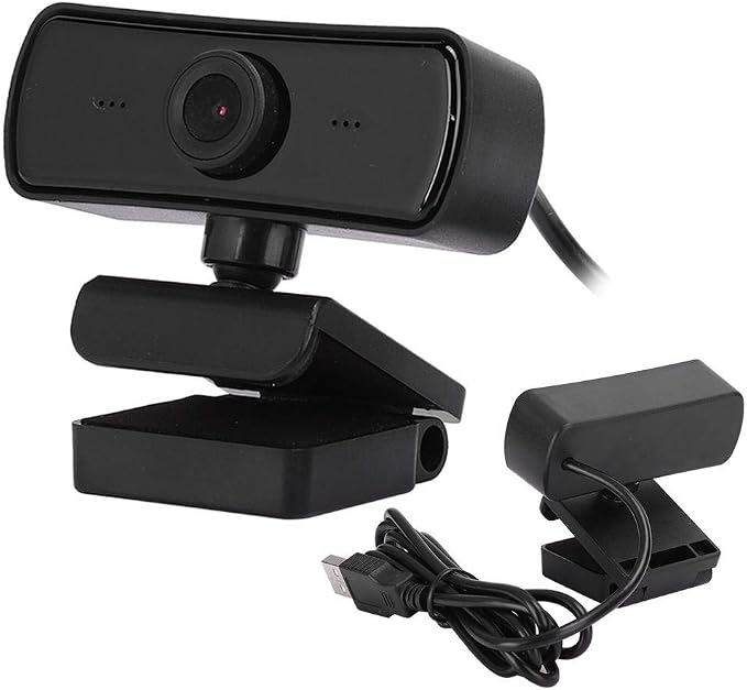 Camera,Webcam USB Camera Builtin Microphone Computer Accessory Auto Focusing 4K 2560 x 1440 Resolution HD Lens for Live Broadcast Video Conference(Black)