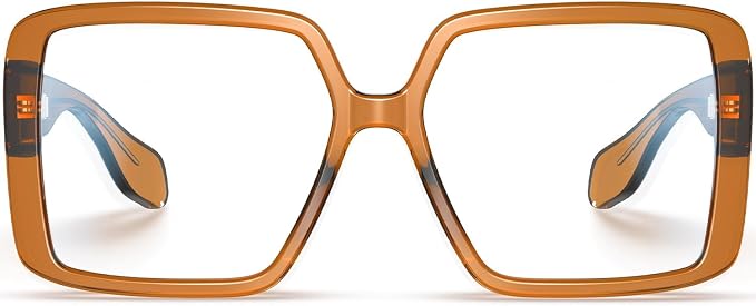 VISOONE Oversized TR90 Blue Light Blocking Glasses Fashion Accessories Non Prescription for Women Harvard