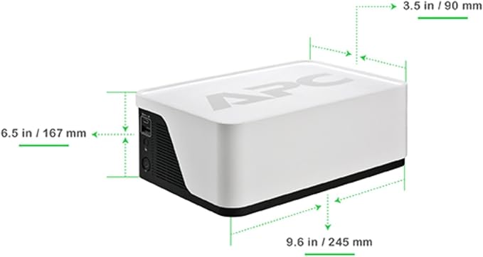 APC Back-UPS 700VA / 420W UPS Battery Backup Surge Protector, 6 Outlets, Type C Charger, BE700G3 Uninterruptible Power Supply for Home Office & Wi-Fi