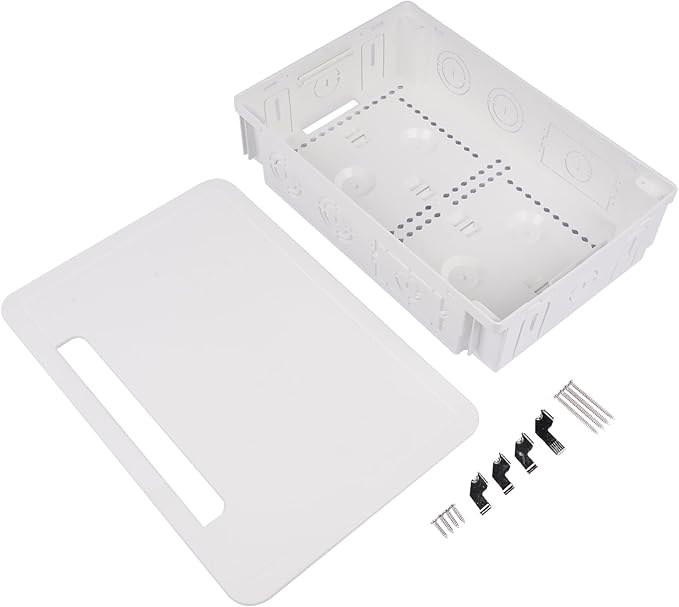 in Wall Cable Management Kit 9" in-Wall TV Media Box Recessed TV Outlet & Network Enclosure - Replacement for Working with Roku, Apple TV, Fire TV Stick
