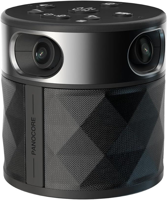 PANOCORE360 All-in-One Meeting Camera - 360° Conference Cam for PC Mac, Speaker & Mic Array, Auto Speaker Focus, 1080P Output, AI Voice Isolation, Local Recording,Compatible with Webex/Zoom/Teams/Meet