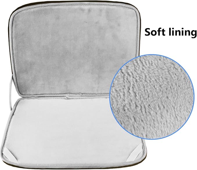 Laptop Sleeve Bag 14 inch, Shockproof Protective Computer Cover Flip Case Briefcase Carrying Bag Compatible with 14" HP, Lenovo, Asus, Acer, Notebook, Chromebook Computer, Brown