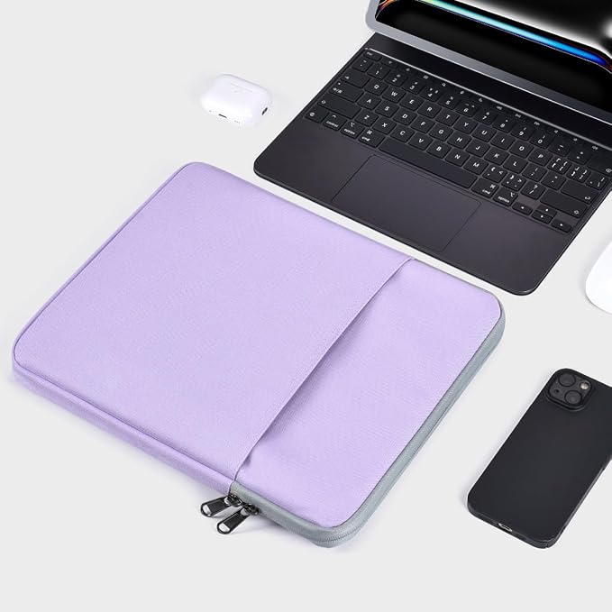 8 Inch Tablet Sleeve Case for 8.3" iPad mini 7 6/ Mini 5 4 7.9, Fire HD 8/8 Plus, Samsung Galaxy Tab A7 Lite 8.7", Compatible with Lenovo Tab M9/M8 8", Purple