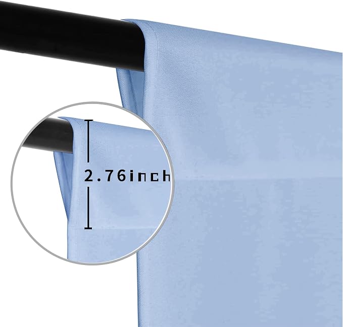 Dusty Blue Photo Backdrop for Photoshoot Photography Background Studio Blue Aura Backdrop Streaming Video Shooting 10x10FT