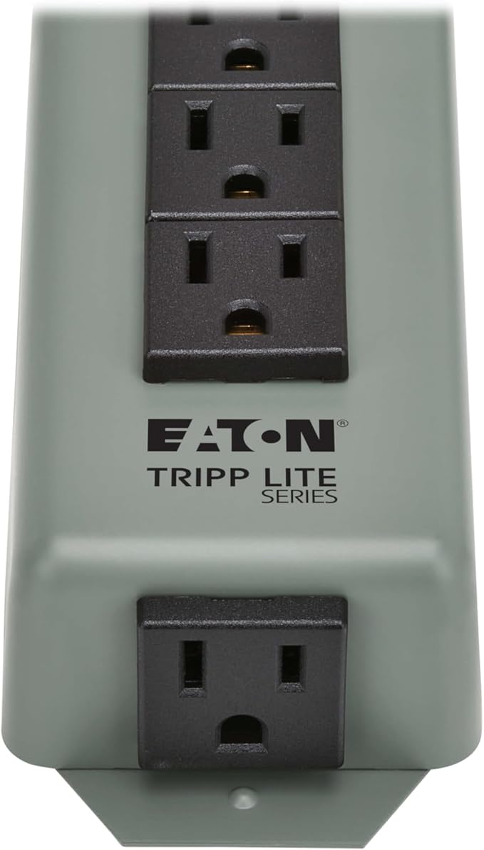 Eaton Tripp Lite series 9-Outlet Heavy Duty Power Strip, Metal, Mountable (Wall Mount & Under Desk) 15ft Extension Cord, On/Off Switch Cover, Industrial Garage Shop Work Bench Applications (UL24CB-15)