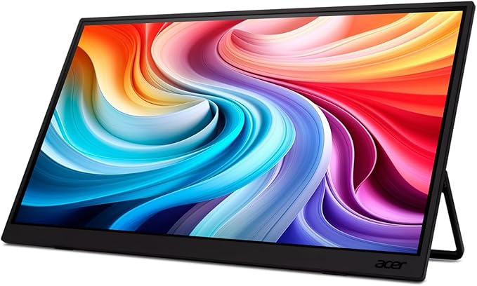 acer PM161W 16 Inch Portable Monitor Full HD 1920x1200 IPS Display 220 Nits 60Hz USB-C Lightweight Design (Renewed)