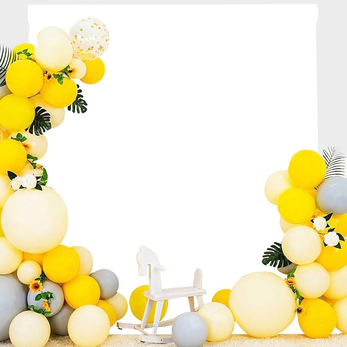 6x9ft White Photography Backdrop, High Density Polyester Fiber Photo Background Cloth is Foldable and Machine Washable, Suitable for Photo Background Video Photography Studios