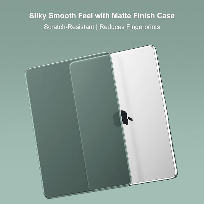 MOSISO Compatible with MacBook Air 15 inch Case M5 2026 M4 2025 M3 2024 M2 2023 A3448 A3241 A3114 A2941, Plastic Hard Shell Case&Puffy Sleeve Bag&Keyboard Skin&Webcam Cover&Screen Film, Emerald Green