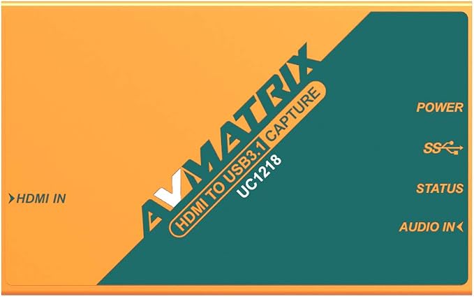 AVMATRIX UC1218 HDMI to USB 3.1 Type-C Uncompressed Video Capture Card