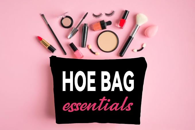 ZUYUROU Funny Gifts for Women, Friends, Hostess Gift Ideas Cool Gifts for Women Girls Birthday Gift Ideas Gag gifts Girls Weekend Overnight Fun Makeup Travel Bag Cosmetic Bag-Black