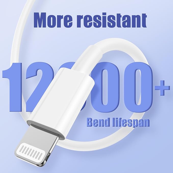 4Pack USB C to Lightning Cable 10FT, Fast Charging Cord for iPhone 14, Replacement for Apple Original Charger Cable for iPhone 14 13 12 11 Pro 11 XS MAX XR 8 7 6s Plus