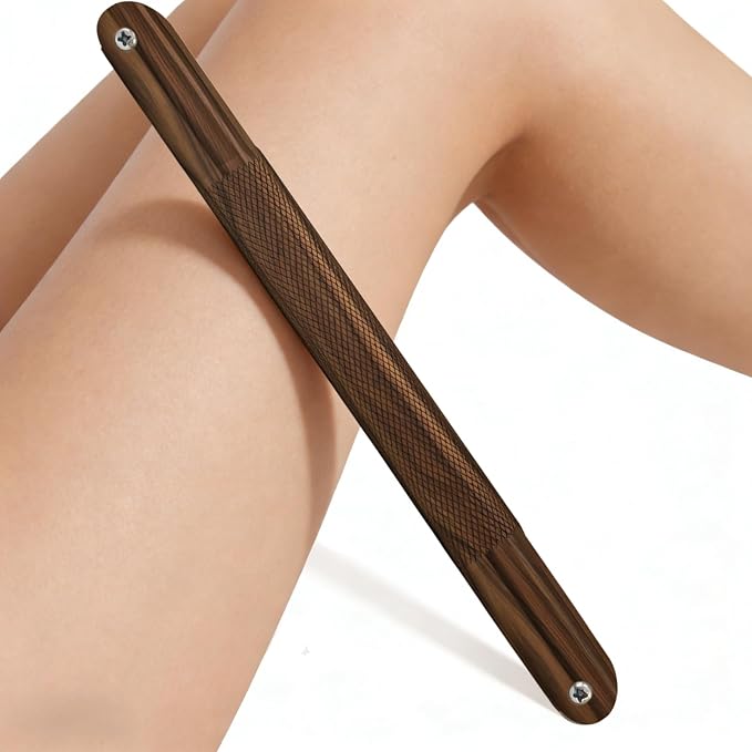 Shower Foot Rest Bar– Stainless Steel Shower Foot Rest for Shaving Legs with Non-Slip Grip, Space-Saving & disassembly Design for Bathroom– Walnut