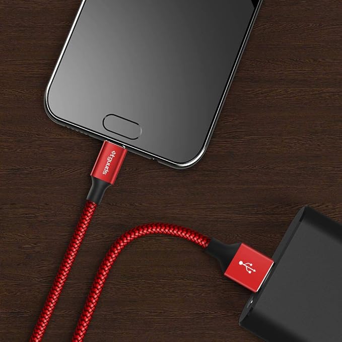 etguuds USB to USB C Cable 3.3ft, 2-Pack USB A to Type C Charger Cord Fast Charging for Samsung Galaxy A17 A16 A15 A26 A36 A56, S25 S24 S23 S22 S21 S20 S10 Note 20, for iPhone 17 16 15, Moto, Red