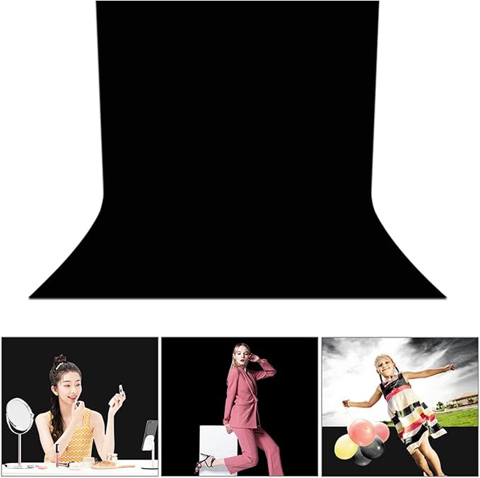 Chromakey Green Screen Backdrop, Photography Backdrop High Density Polyester Soft Light Wrinkle Background for Photo Studio Streaming Video Party Home Use (150 * 300CM)