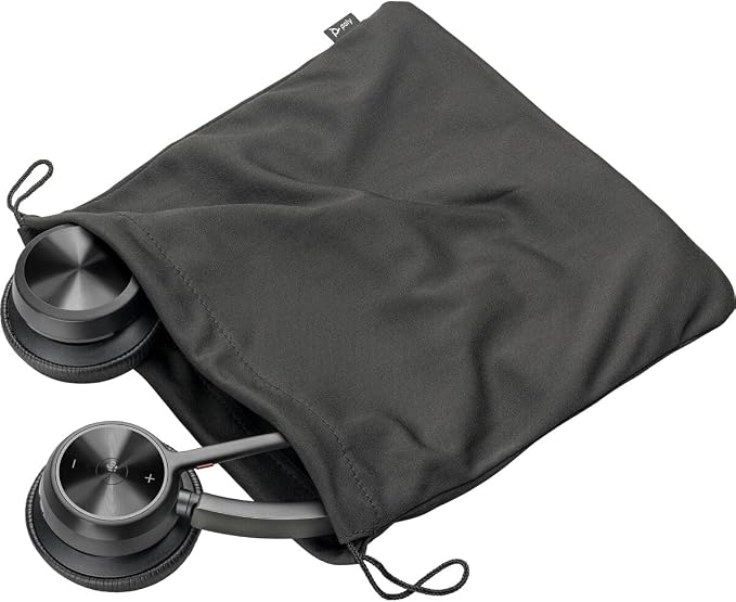 Poly - Voyager 4320 UC Wireless Headset (Plantronics) - Headphones with Boom Mic - Connect to PC/Mac via USB-C Bluetooth Adapter, Cell Phone via Bluetooth - Works with Teams (Certified), Zoom & More