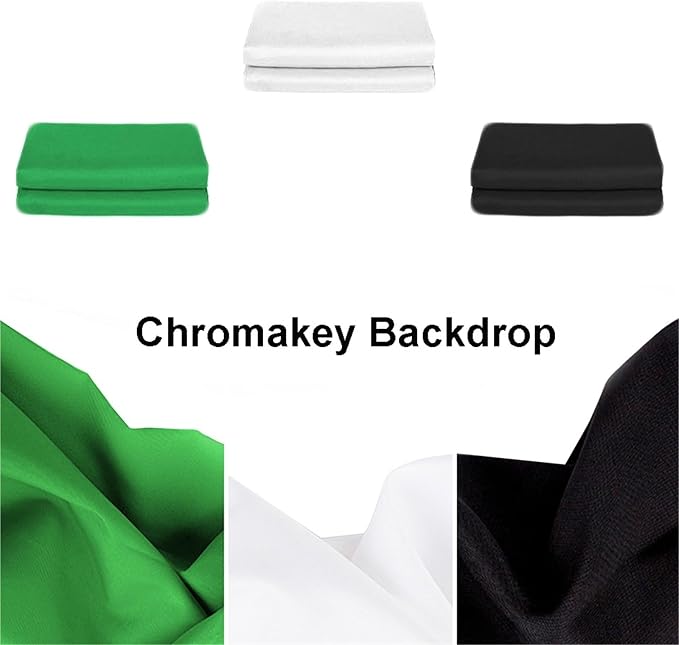 Photography Background Backdrop Screen, Green Screen Backdrop for Photography and Video Multicolor Multiple Sizes(White,1800x2000mm)