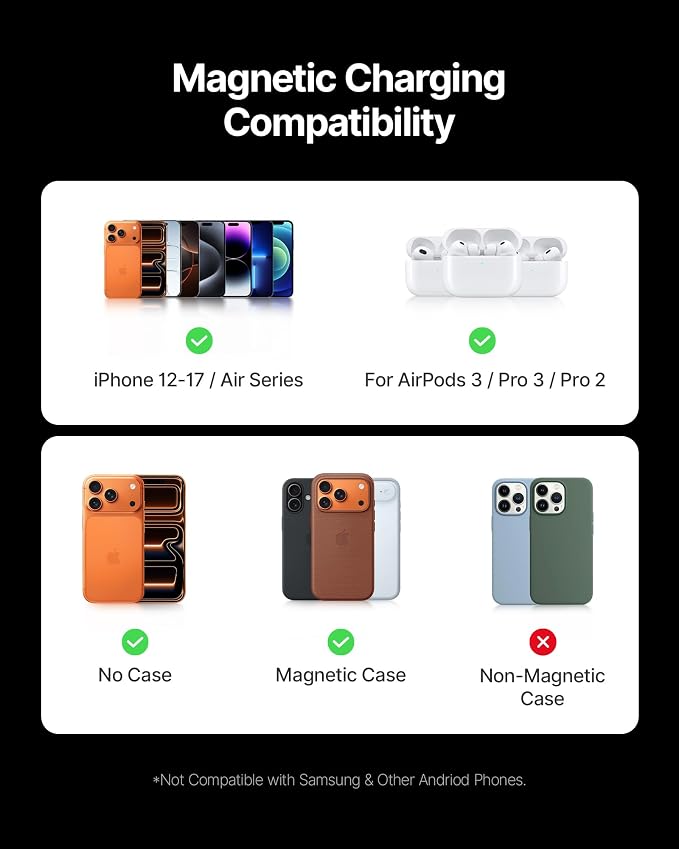 INIU for MagSafe Slimmest Portable Charger, Original Qi2 Certified Wireless Fast Charging, 10000mAh 45W Power Bank with USB C Cable, Flight-Safe Battery Pack for iPhone 17-12 Series, Blue