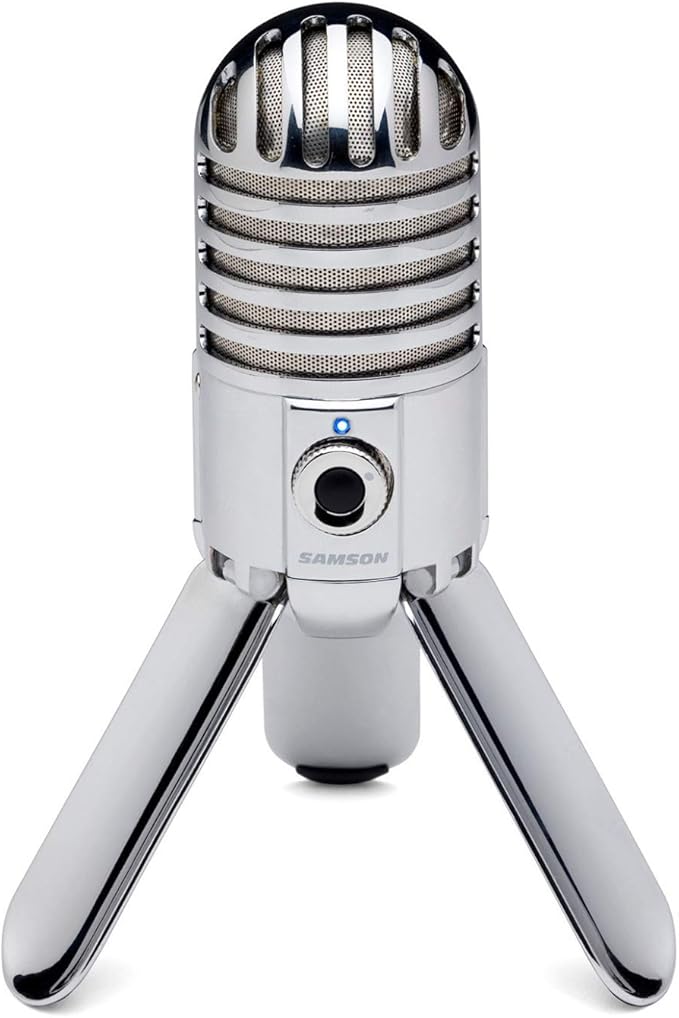 Samson Meteor Mic USB Condenser Podcasting Podcast Recording Desktop Microphone
