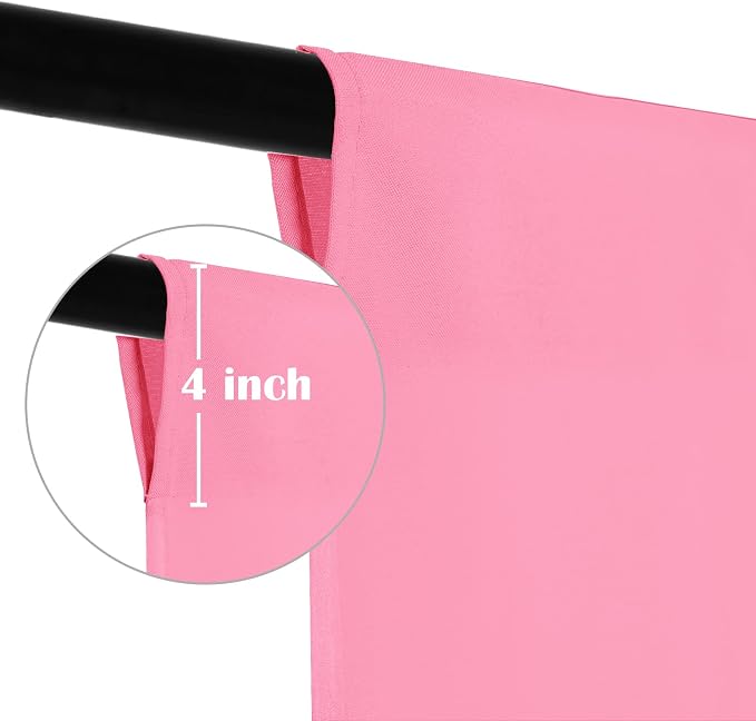 Sugargirl 8FTX10FT Pink Screen Backdrop Background for Photography, Polyester Photo Backdrop for Photoshoot, Party, Video and Television (1 Panel)