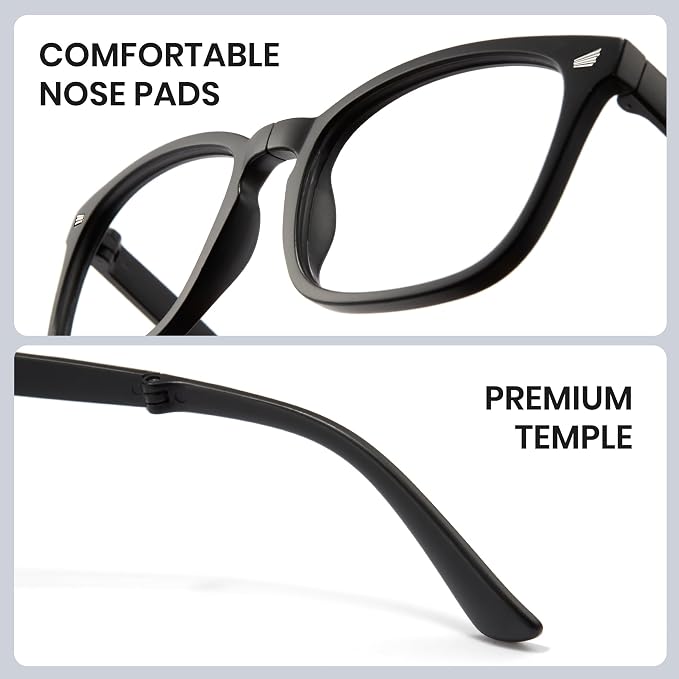 Cyxus Blue Light Glasses Men Women Reduce Eye Strain UV Blocking for Office Work Computer Screen 8082
