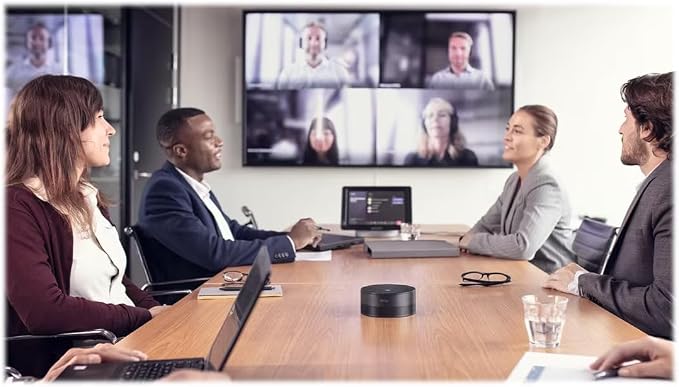 EPOS Expand Capture 5 Professional-Grade Conference Speakerphone for Microsoft Teams Rooms - 7-Beamforming Mics, Voice ID & Live Transcription (1000895)