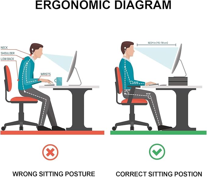 Egchi Acrylic Monitor Stand, 2 Tiers Computer Monitor Riser(20x8x5.5 Inch), Monitor Riser/Computer Stand for Home,Office,Business,PC Desk Stand for Keyboard Storage& Multi-Media Laptop Printer Screen