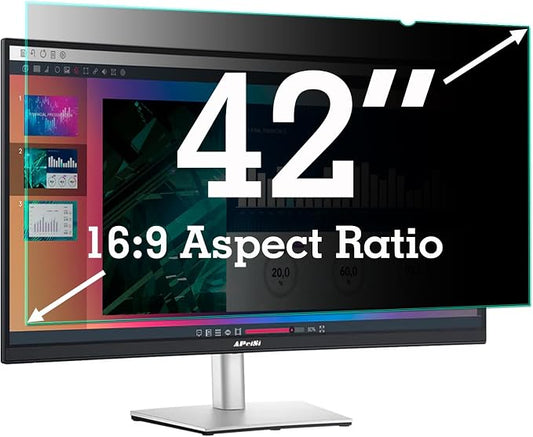 42 Inch Privacy Screen Filter for Widescreen 16:9 TV Monitor | Privacy Shield | Anti-Glare | Anti-Blue light Protector | Eye Protection | Anti Spy | Computer Security Private Filter